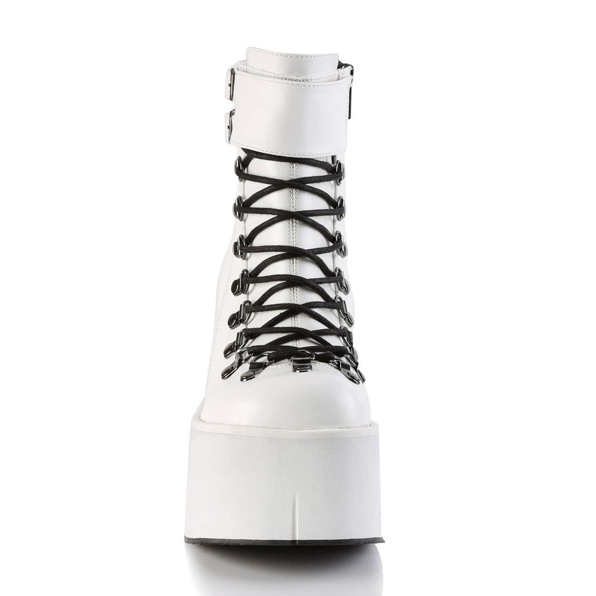 kera 21 demonia footwear womens ankle boots white