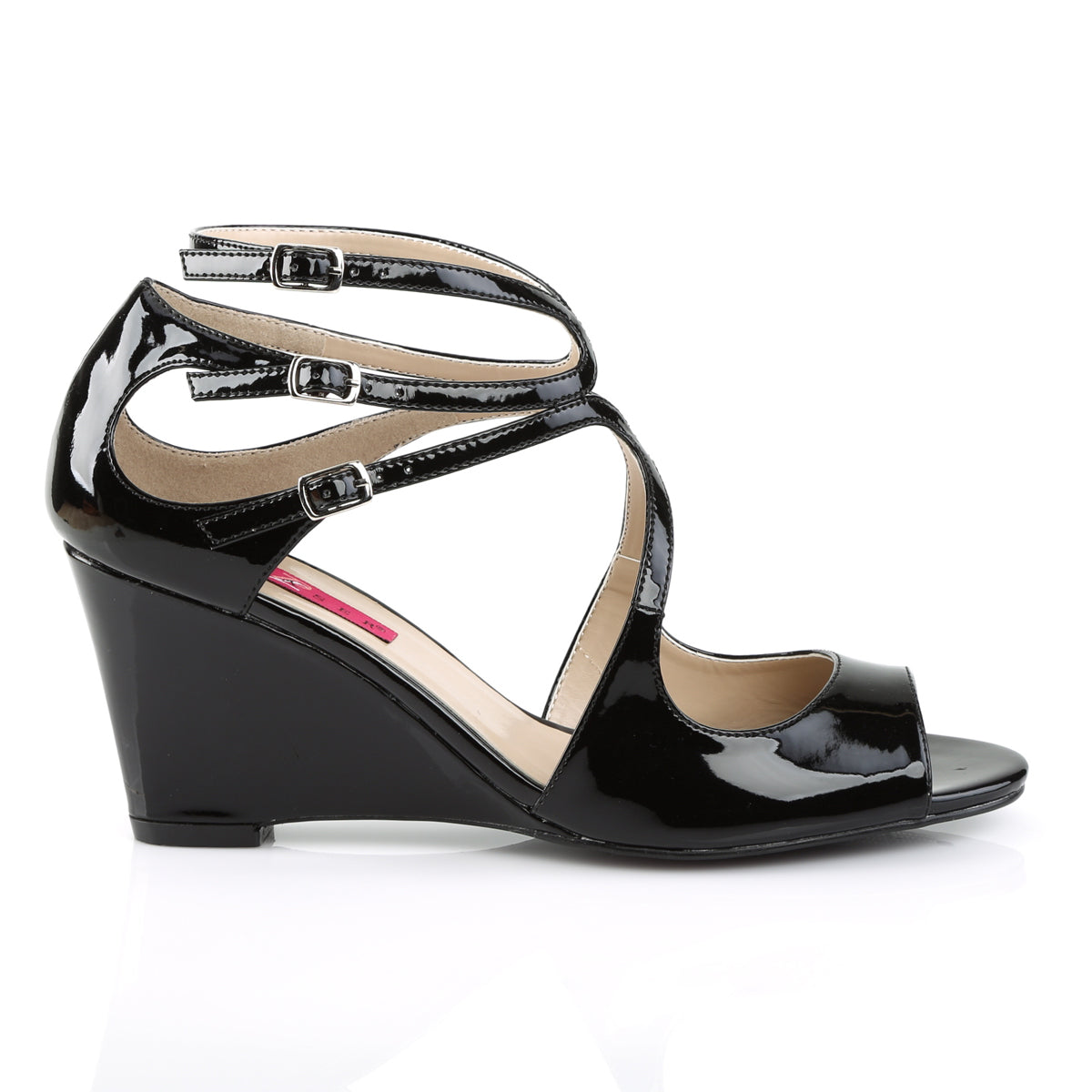 kimberly-04-black-shiny-pleaser-pink-label-fetish-shoes-no-platforms