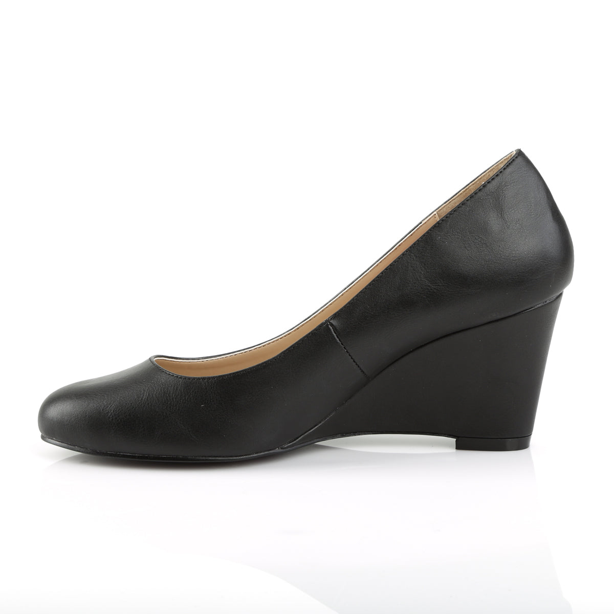 KIMBERLY-08 Pleaser Pink Label 3 Inch Heel Black Fetish Shoe-Pleaser Pink Label- High Heels for Men