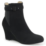 Kimberly-102 Botas de fetiche Nubuck Nubuck de tacón de gran tamaño de tamaño de 3 "