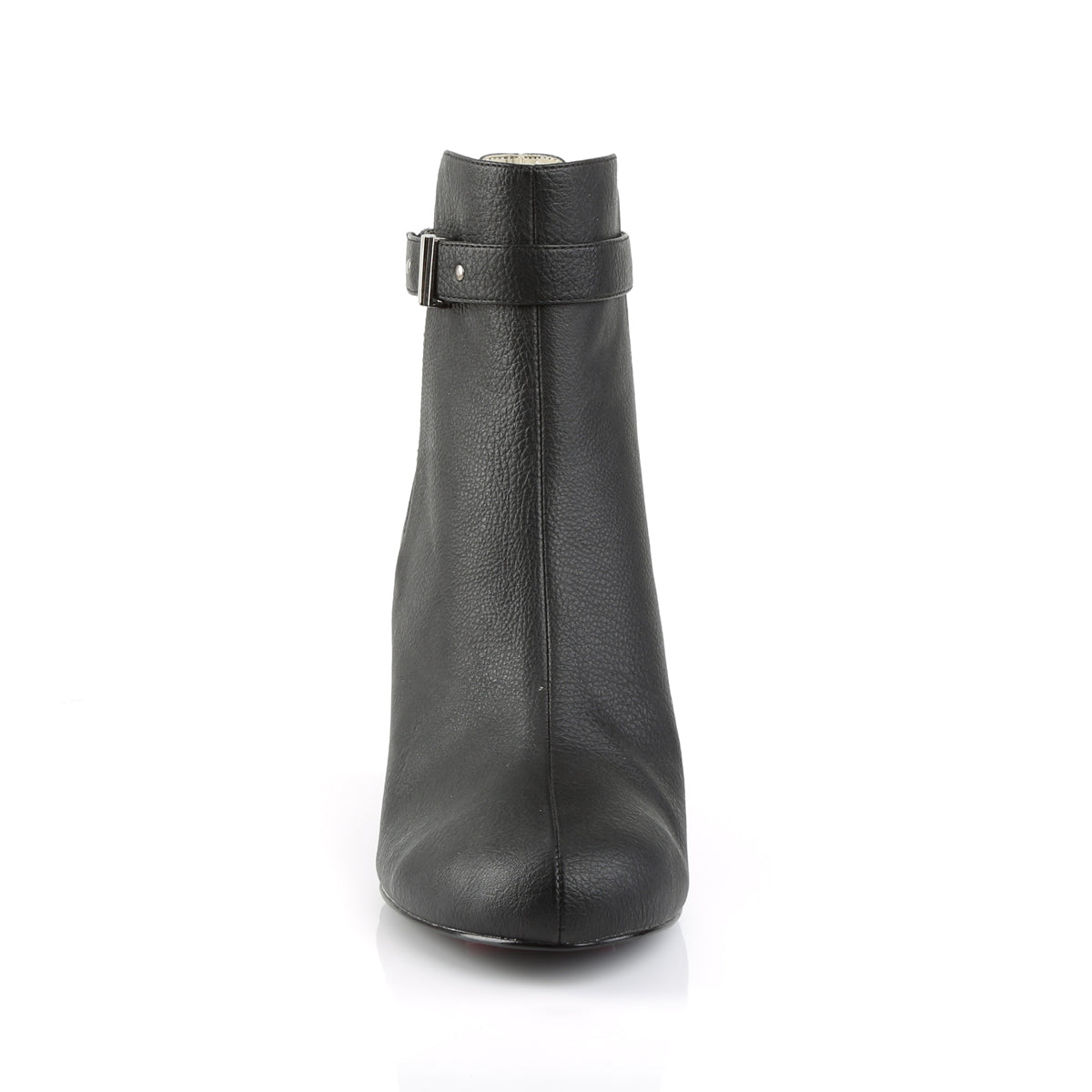 pleaser pink label fetish shoes no platforms kimberly 102 black faux leather