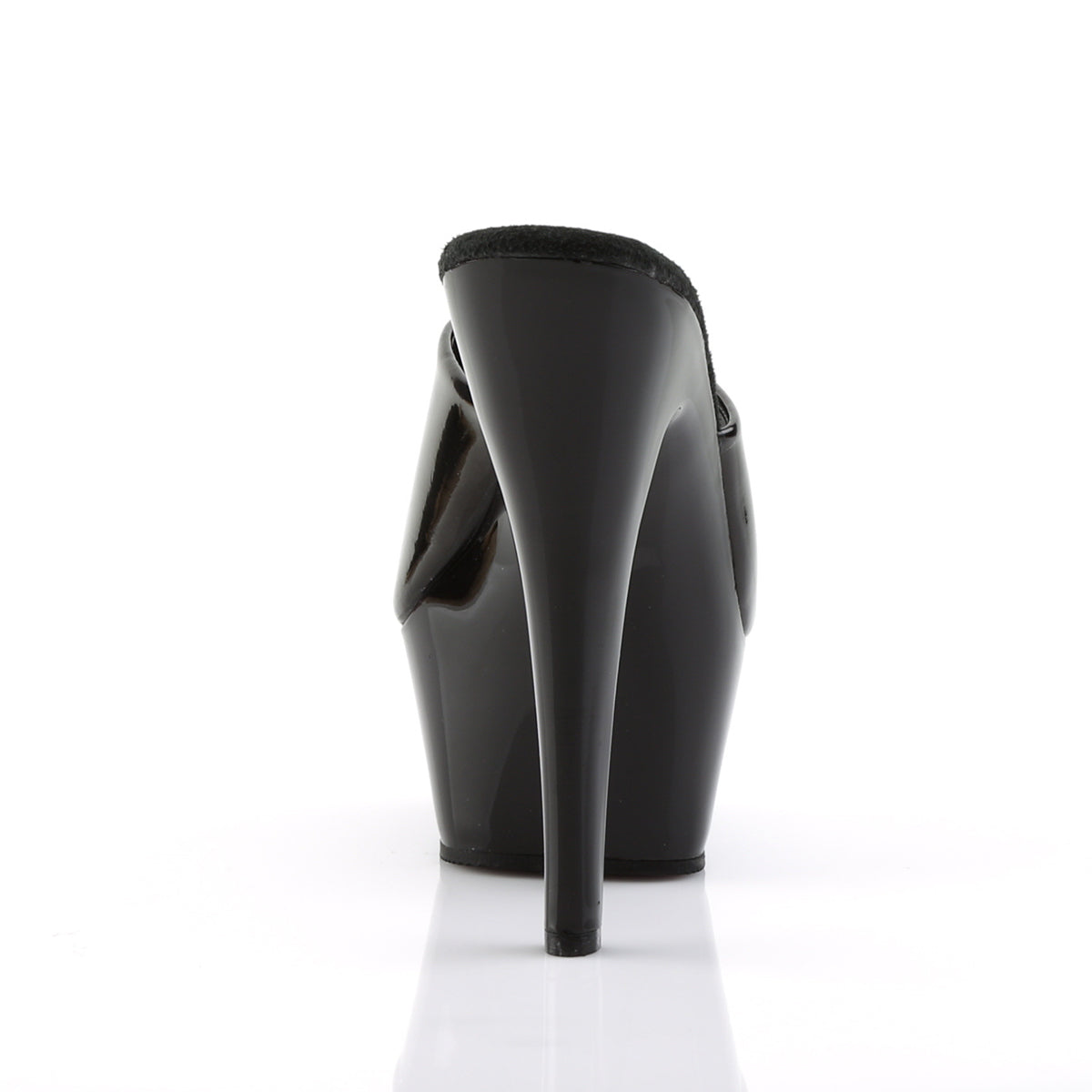 KISS-201 Pleaser 6" Heel Black Patent Pole Dancing Platforms-Pleaser- Sexy Shoes Fetish Footwear
