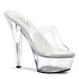 Clear 6 Inch Exotic Dancer Platform Shoes -  Pleaser KISS-201