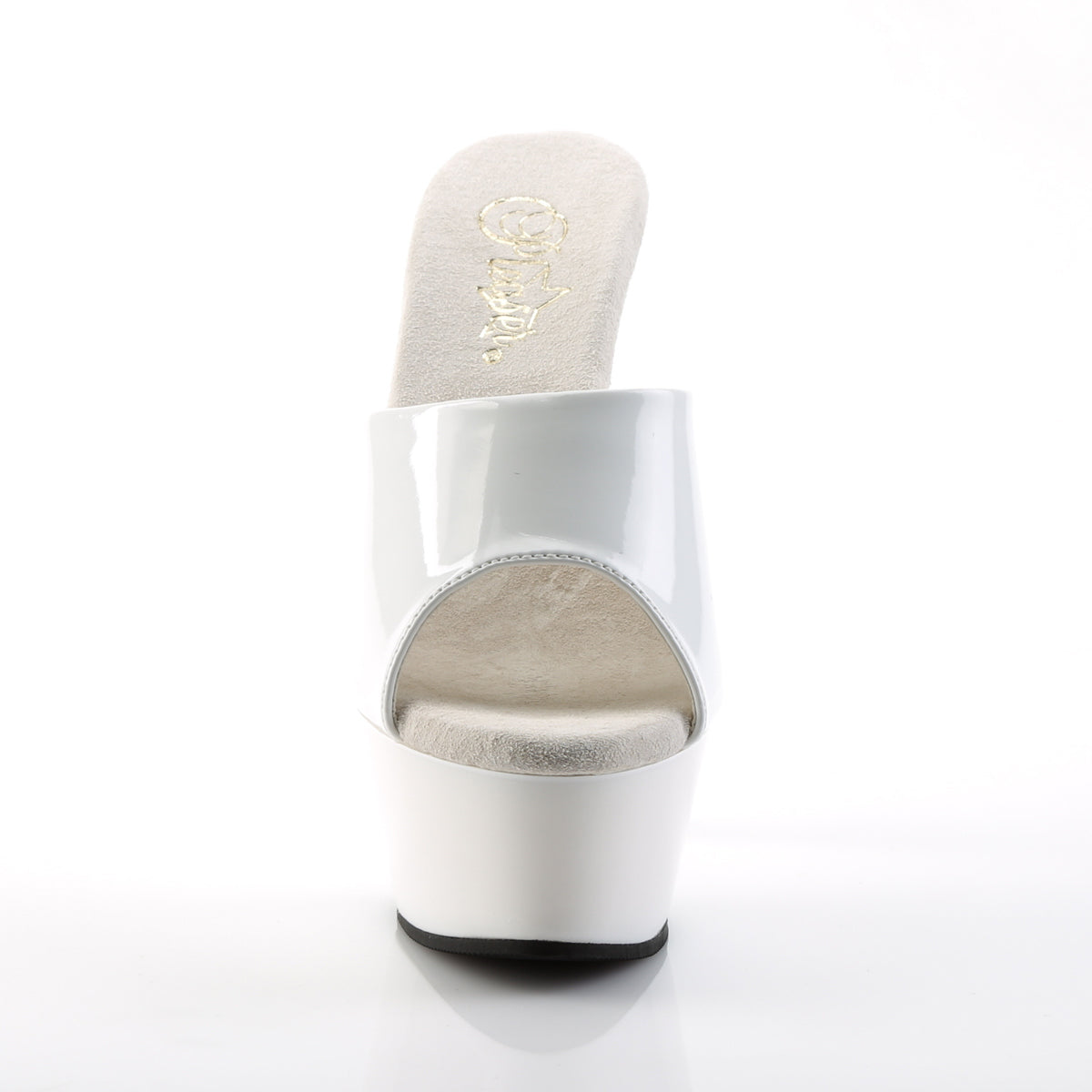 KISS-201 Pleaser 6" Heel White Patent Pole Dancing Platforms-Pleaser- Sexy Shoes Alternative Footwear