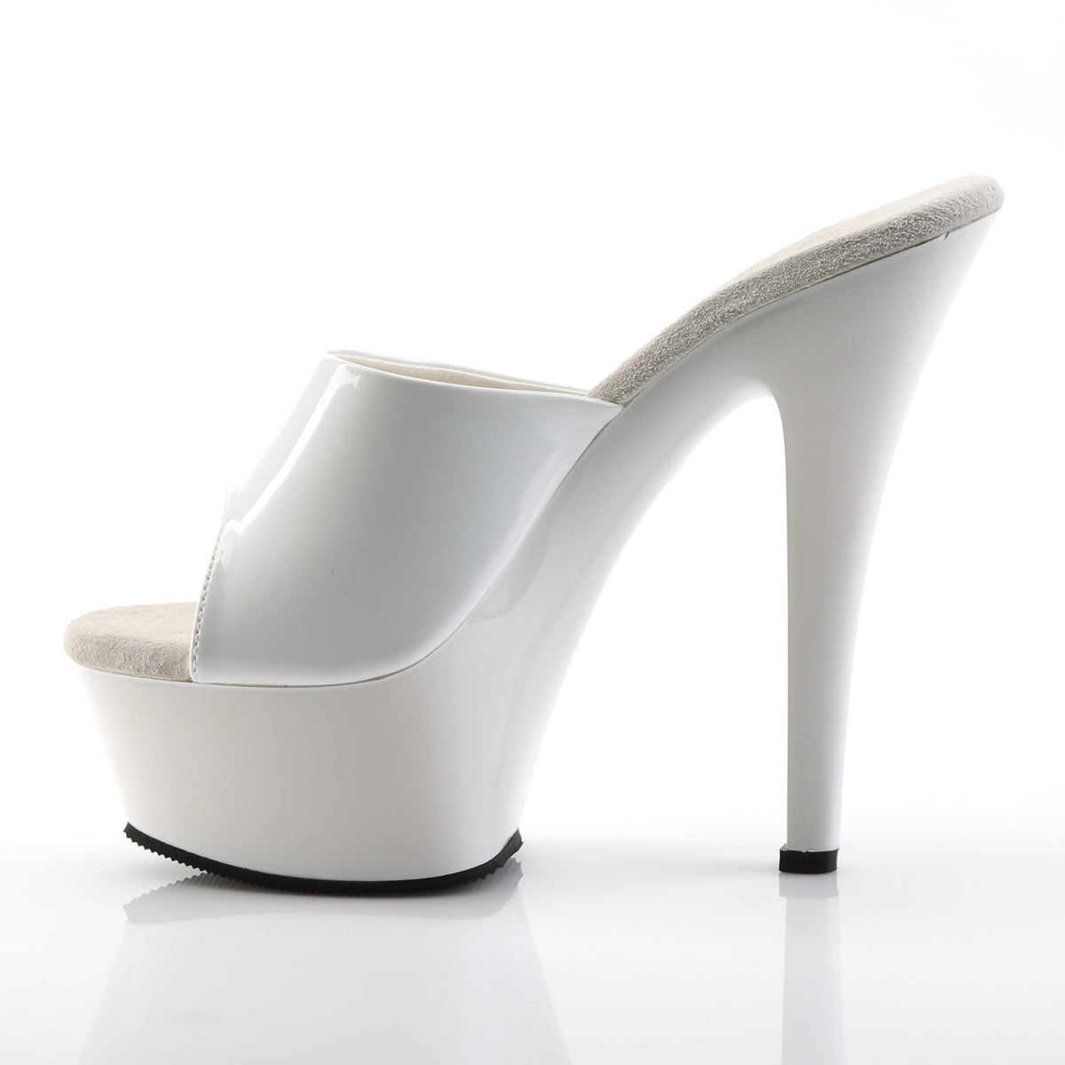 KISS-201 Pleaser 6" Heel White Patent Pole Dancing Platforms-Pleaser- Sexy Shoes Pole Dance Heels