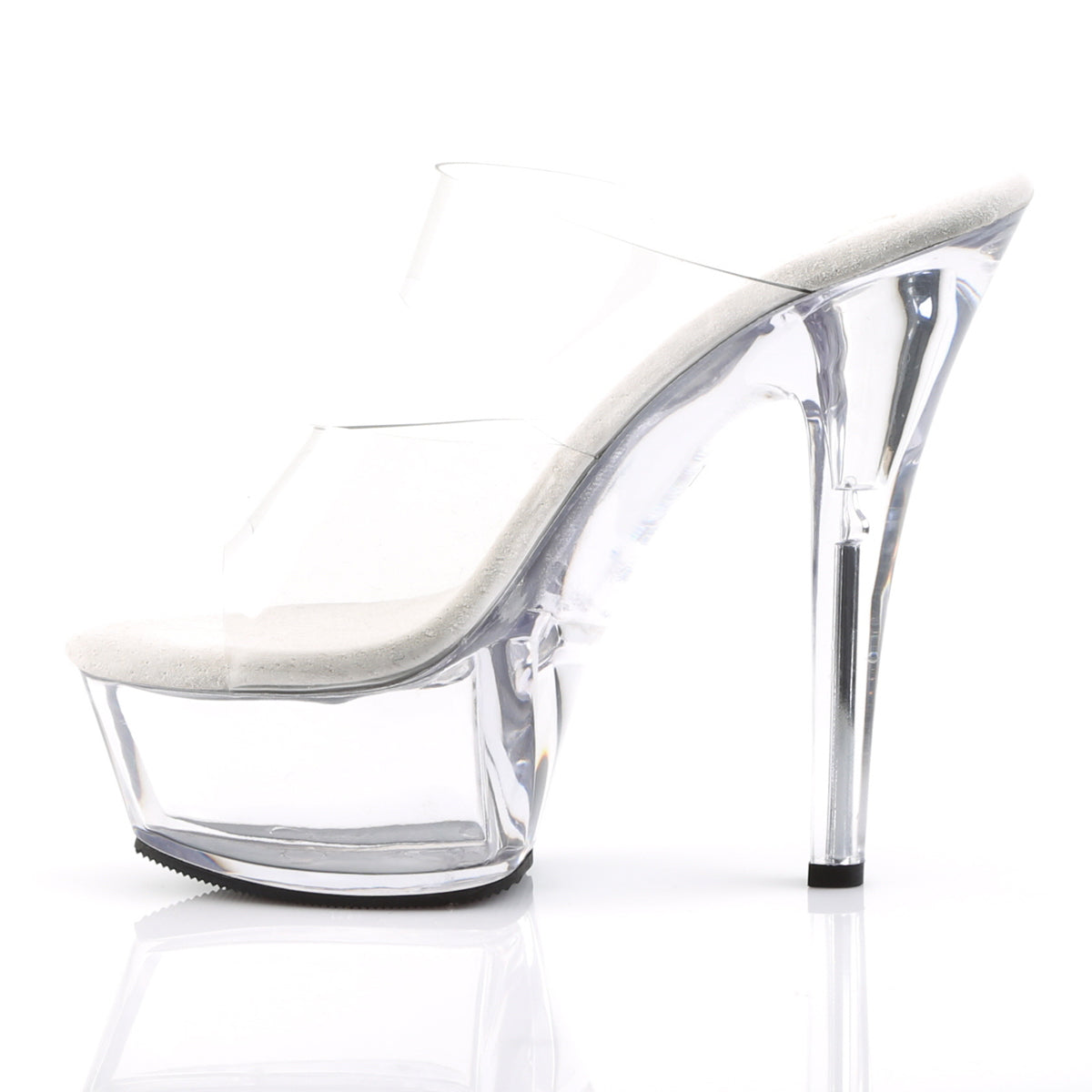 KISS-202 Pleaser 6 Inch Heel Clear Pole Dancing Platforms-Pleaser- Sexy Shoes Pole Dance Heels