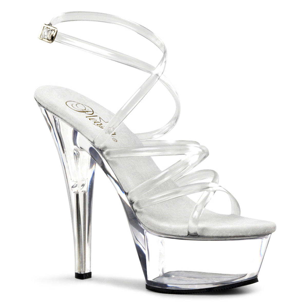 KISS-206 Pleaser 6 Inch Heel Clear Pole Dancing Platforms-Pleaser- Sexy Shoes