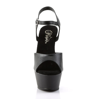 KISS-209 Pleaser 6 Inch Heel Black Pole Dancing Platforms-Pleaser- Sexy Shoes Alternative Footwear