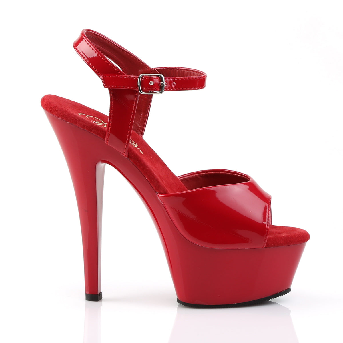 KISS-209 Pleaser 6 Inch Heel Red Pole Dancing Platforms-Pleaser- Sexy Shoes Fetish Heels