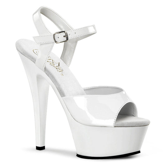 KISS-209 Pleaser 6" Heel White Patent Pole Dancing Platforms-Pleaser- Sexy Shoes