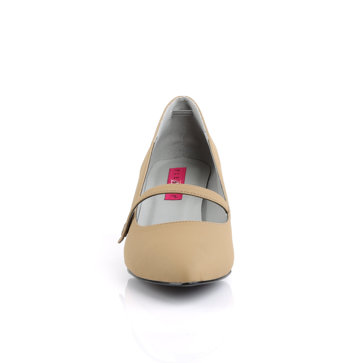 kitten 03 taupe nubuck pleaser pink label fetish shoes no platforms