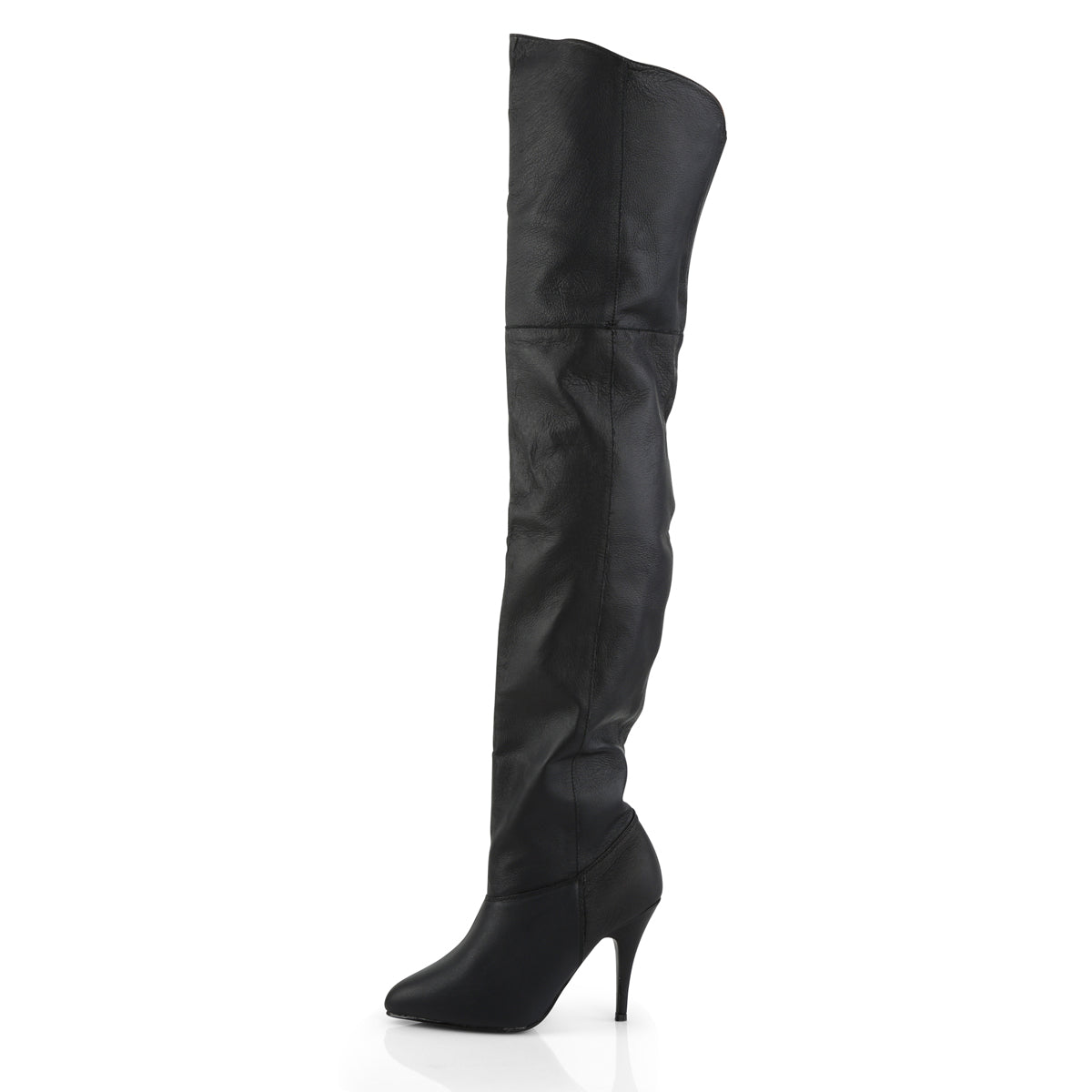LEGEND-8868 Pleaser 4" Heel Black Leather Fetish Footwear-Pleaser- Sexy Shoes Pole Dance Heels