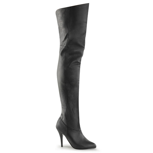 LEGEND-8868 Pleaser 4" Heel Black Leather Fetish Footwear-Pleaser- Sexy Shoes