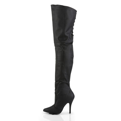 LEGEND-8899 Pleaser 5" Heel Black Leather Fetish Footwear-Pleaser- Sexy Shoes Pole Dance Heels