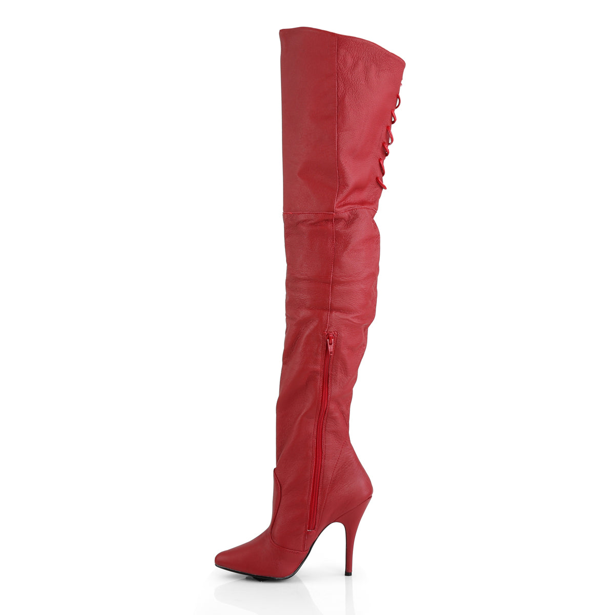LEGEND-8899 Pleaser 5 Inch Heel Red Leather Fetish Footwear-Pleaser- Sexy Shoes Pole Dance Heels