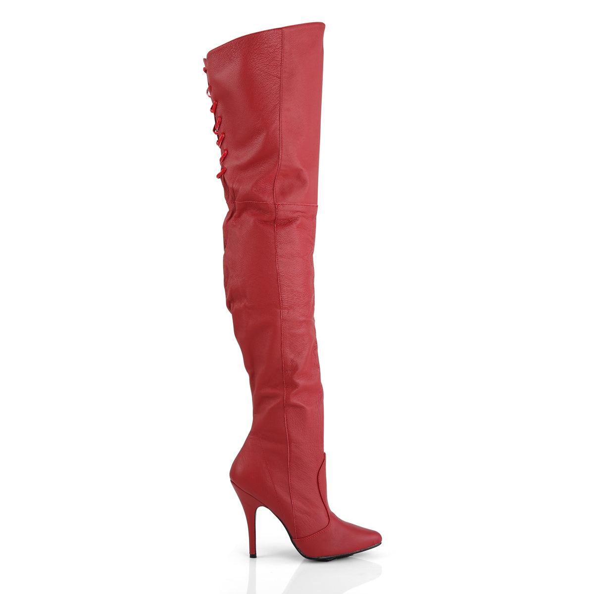 LEGEND-8899 Pleaser 5 Inch Heel Red Leather Fetish Footwear-Pleaser- Sexy Shoes Fetish Heels