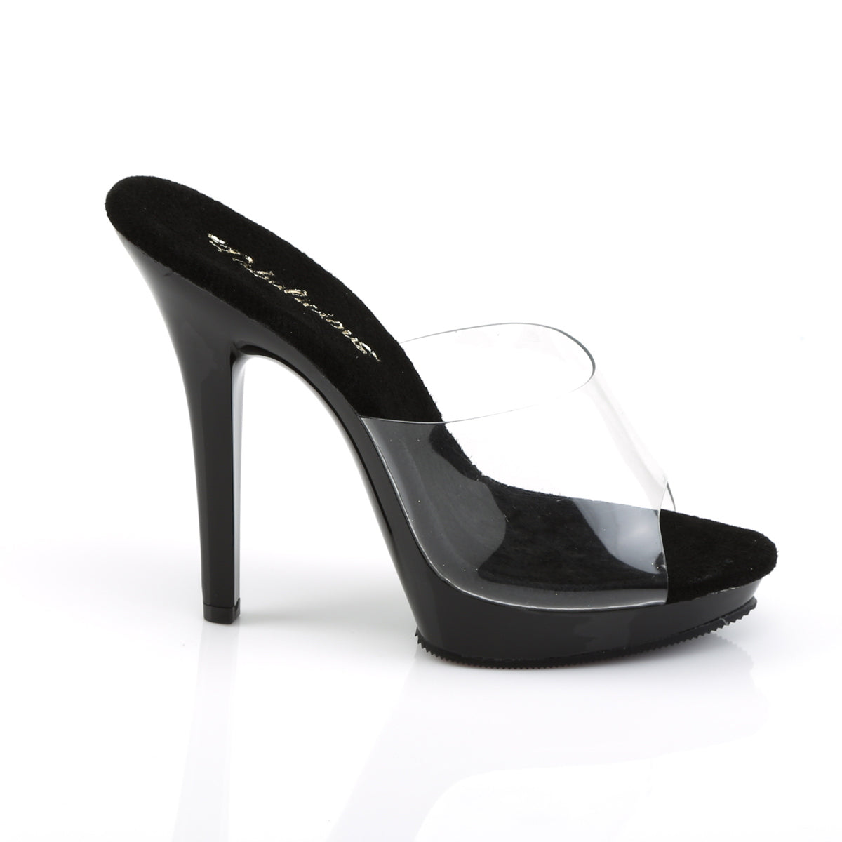 LIP-101 Fabulicious 5 Inch Heel Clear and Black Sexy Shoes – Pole ...