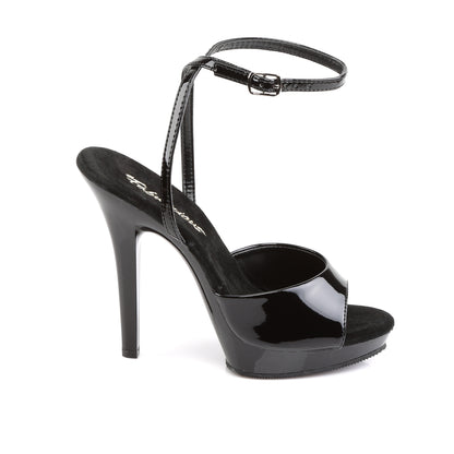 LIP-125 Fabulicious 5 Inch Heel Black Patent Sexy Shoes-Fabulicious- Sexy Shoes Fetish Heels
