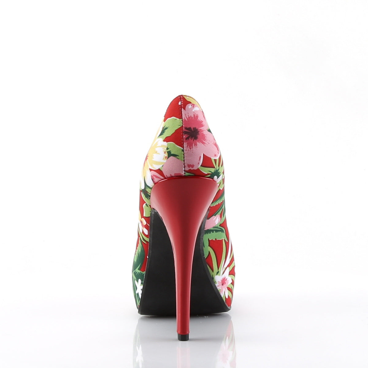 Red sales floral shoes