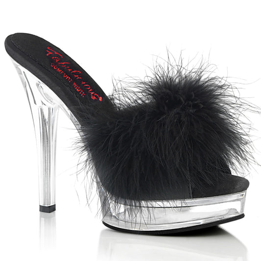 MAJESTY-501F-8-Black-Faux-Leather-Fur-Clear-Fabulicious-Bedroom-Heels-Shoes