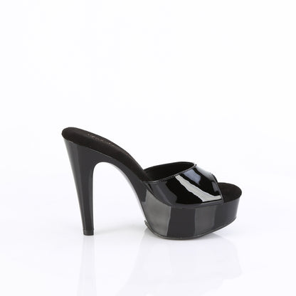 MARTINI-501 Fabulicious Sexy Black Patent Slip On Footwear