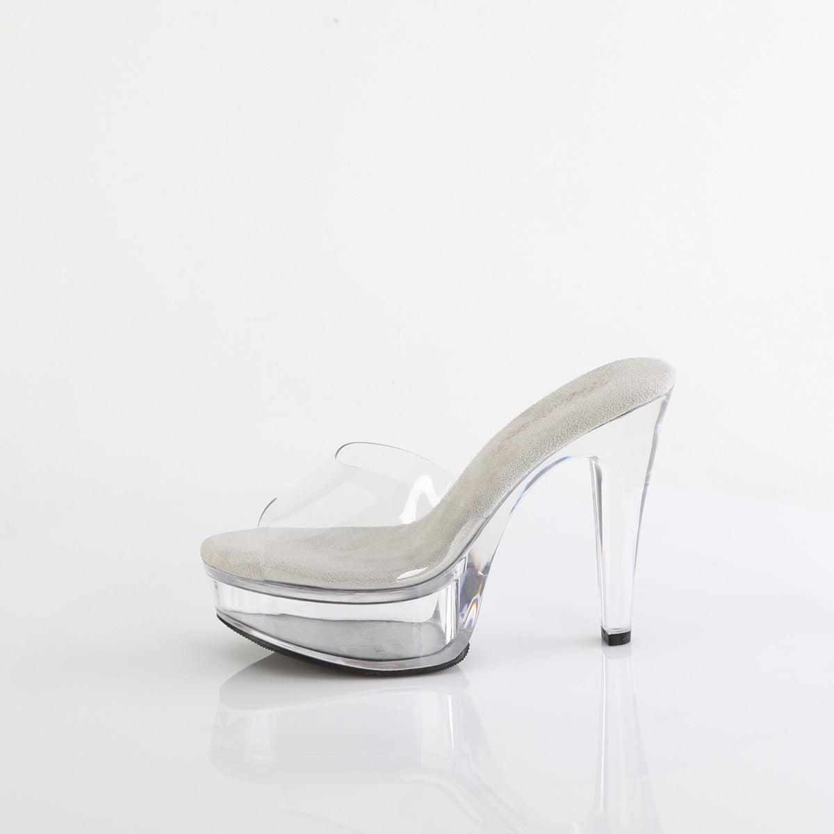 MARTINI-501 Fabulicious Clear Chunky Pole Dancing Shoes.