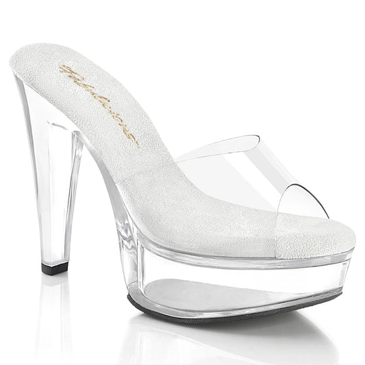 MARTINI-501 Fabulicious Clear Chunky Pole Dancing Shoes.