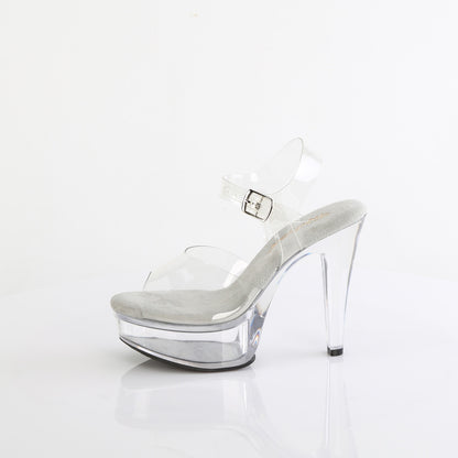 MARTINI-508 Fabulicious Transparent Pole Dancing Shoes with Clear Straps.
