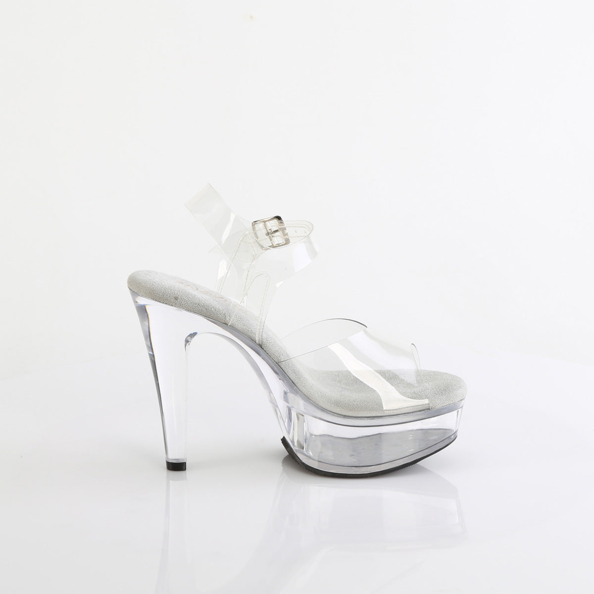 MARTINI-508 Fabulicious Transparent Pole Dancing Shoes with Clear Straps.