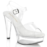 MARTINI-508 Fabulicious Transparent Pole Dancing Shoes with Clear Straps.