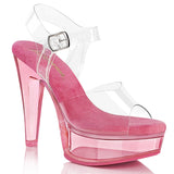 MARTINI-508 Fabulicious Pink Tint Pole Dancing Shoes.