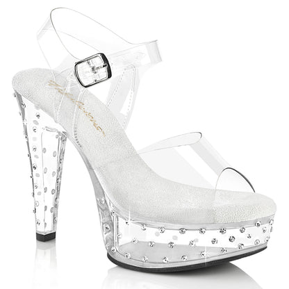 MARTINI-508SDT Fabulicious Pole Dancing Shoes with Ankle Straps and Bling.
