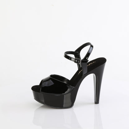 MARTINI-509 Fabulicious Black Pole Dancing Shoes with Ankle Straps