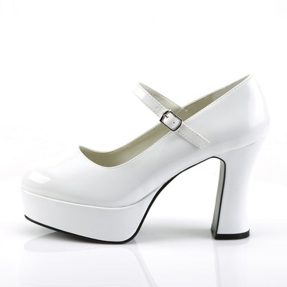 MARYJANE-50 Funtasma 4" Heel White Women's Costume Shoes Funtasma Costume Shoes 