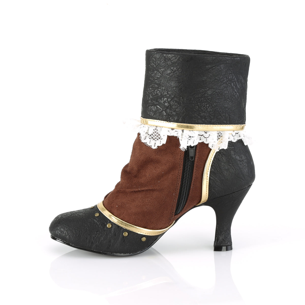MATEY-115 3 Inch Heel Black Women's Boots Funtasma Costume Shoes 
