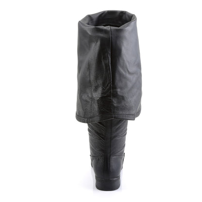 MAVERICK-2045 Black Leather Funtasma Fancy Dress Boots Funtasma Costume Shoes Footwear