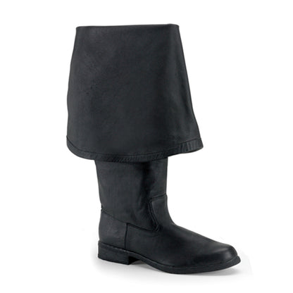 MAVERICK-2045 Black Leather Pleasers Funtasma Fancy Dress Boots