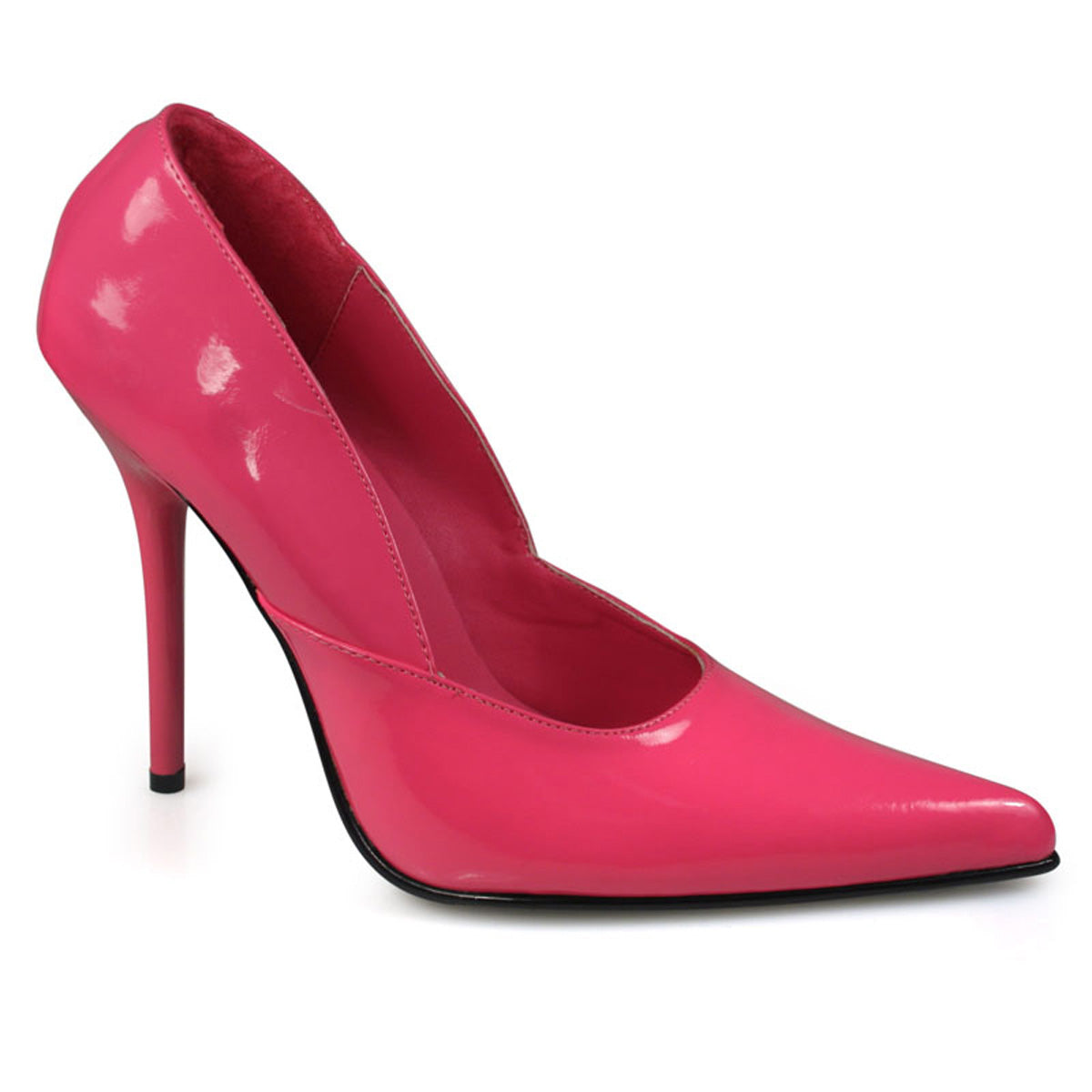 MILAN-01 Pleaser 4.5" Heel Hot Pink Patent Fetish Footwear