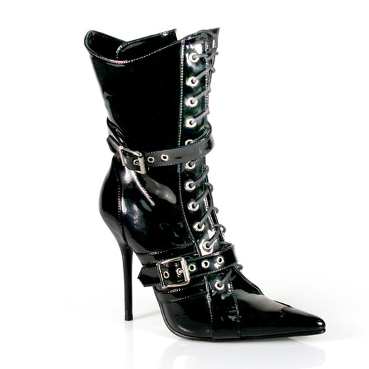 Pleaser MIL1022 Black Patent Sexy Shoes Discontinued Sale Stock