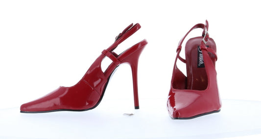 MILAN-11 Pleaser Red Patent High Heel Alternative Footwear Discontinued Sale Stock