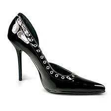 MILAN-05 Pleaser Blk Patent High Heel Alternative Footwear Discontinued Sale Stock