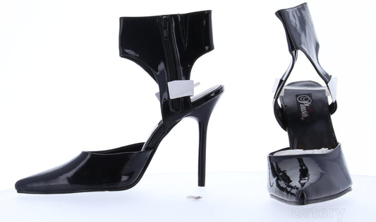 MILAN-38 Pleaser Blk Patent High Heel Alternative Footwear Discontinued Sale Stock