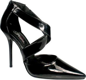 MILAN-43 Pleaser Blk Patent High Heel Alternative Footwear Discontinued Sale Stock