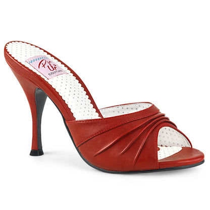 Monroe-01 Pin Up Couture Glamour 4 pulgadas Heel Red Fetish Shoe