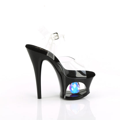 MOON-708DIA Pleaser Sexy Exotic Dancer 7 Inch Heels Diamond Design Shoes