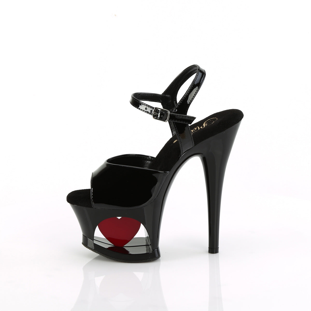 MOON-709H Pleaser Sexy Exotic Dancer 'Heart' Cut Out Platform Sexy Shoes