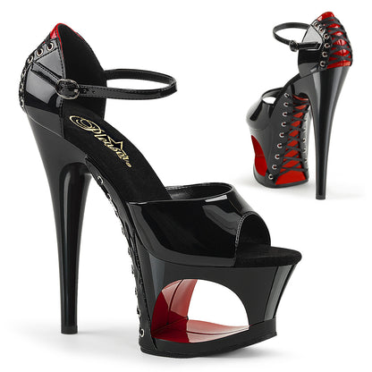 Moon-760FH 7 "Heel Black and Red Pole Dancing-platforms