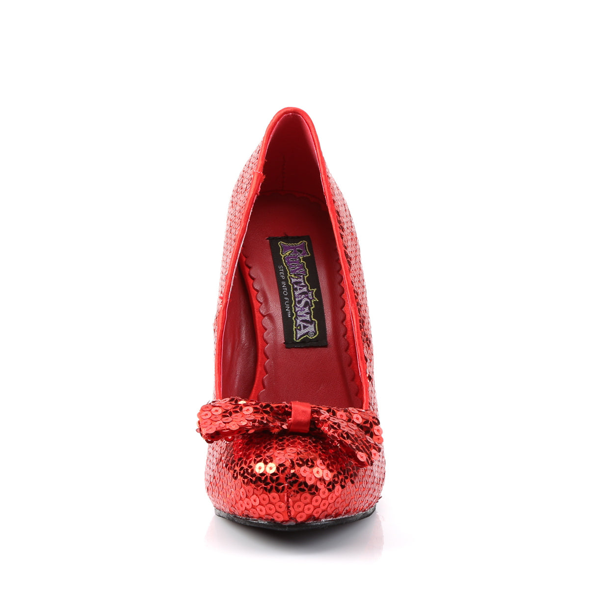 OZ-06 Funtasma 4.5 Inch Heel Red Sequins Women's Costume Shoes Funtasma Costume Shoes Alternative Footwear