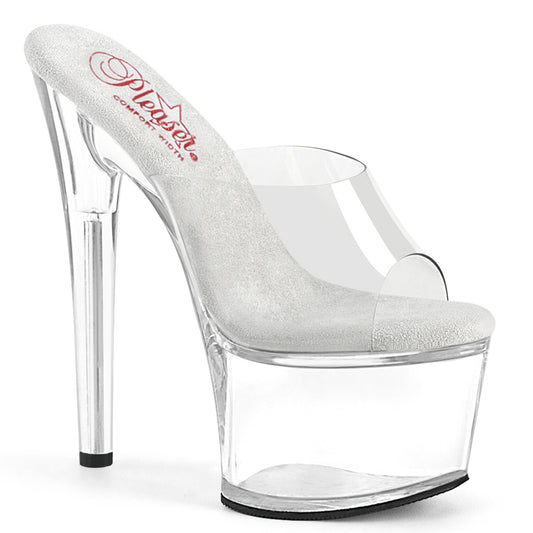 PASSION-701 Pleaser Sexy Clear Perspex Exotic Dancer Platform Shoes