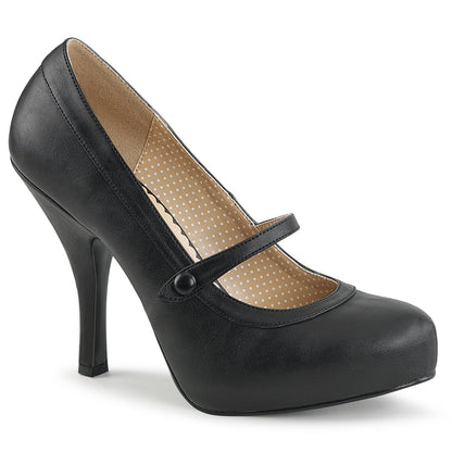 PINUP-01 Pleaser Large Size Ladies Shoes 4.5" Heel Black Platform Shoes